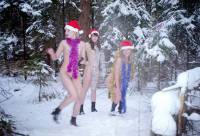 порно фотосессия Три голые снегурочки в холодной зимнем лесу svt148018.jpg