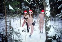 порно фотосессия Три голые снегурочки в холодной зимнем лесу svt148117.jpg